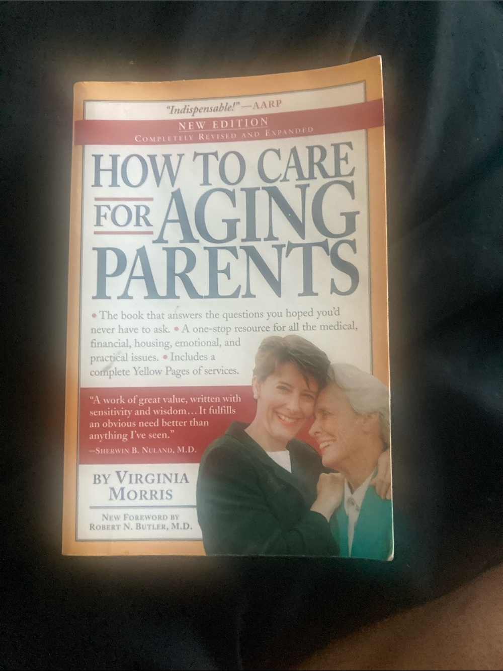 How to Care for Aging Parents by Virginia Morris - Cream/Red Cover